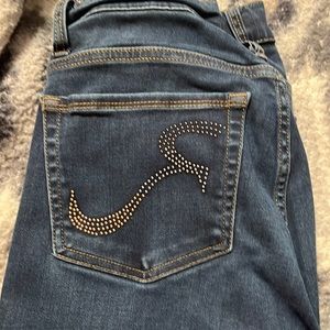 Blue skinny jeans